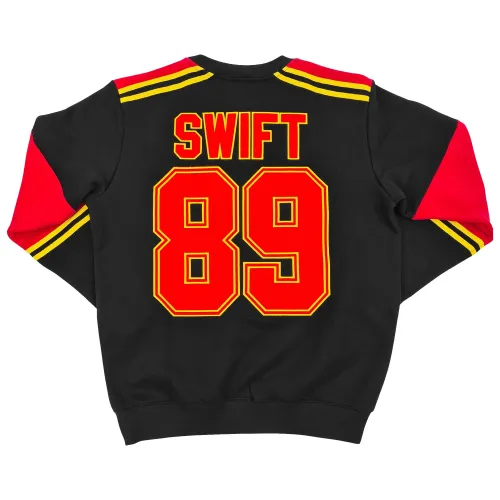 RETRO BLACK KC SWIFTS CUT & SEW SWEATSHIRT