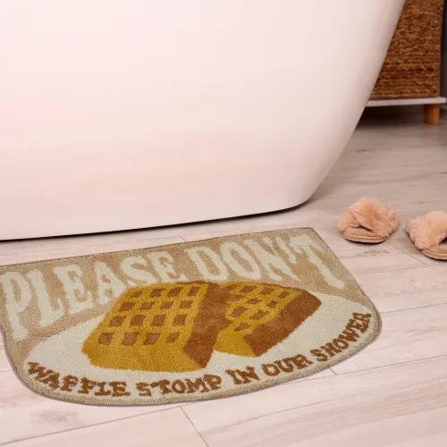 DON'T WAFFLE STOMP TUFTED MAT