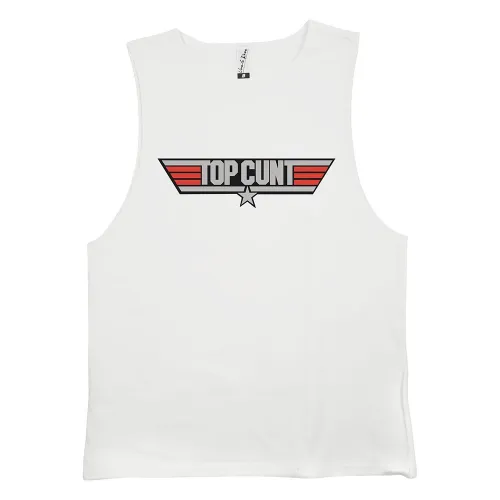 TOPCUNT WHITE TANK