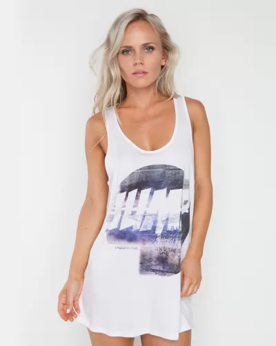 JUMP WHITE SINGLET