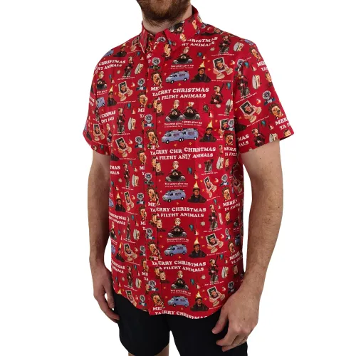 HOME ALONE LINEN BUTTON UP SHIRT