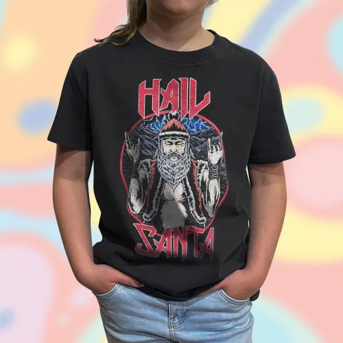 VINTAGE KIDS HAIL SANTA T-SHIRT