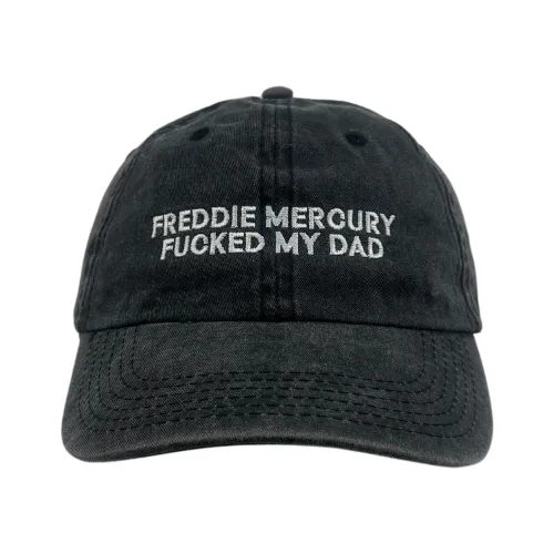 FREDDIE MERCURY WASHED BLACK DAD HAT