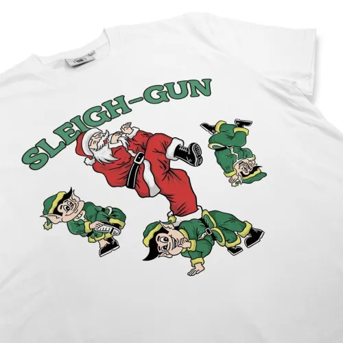 SLEIGH GUN WHITE TEE