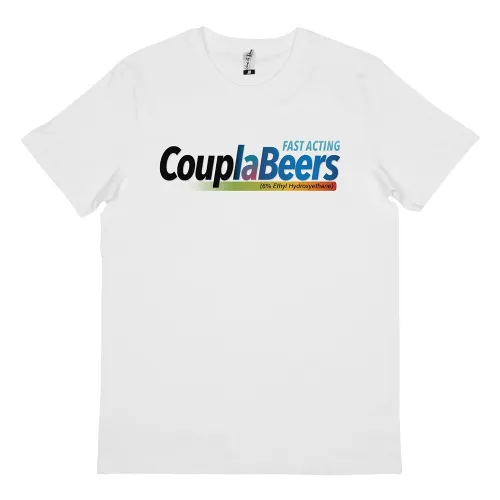 COUPLA BEERS WHITE TEE